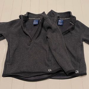Gap - performance fleece lined sweatshirts - 2yr toddler - grey